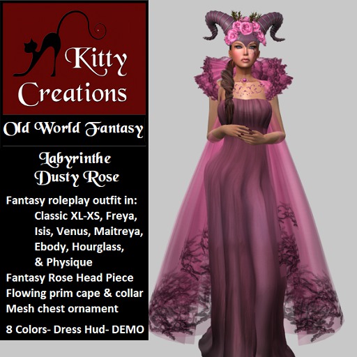 (KCF) Labyrinthe - Dusty Rose - Kitty Creations