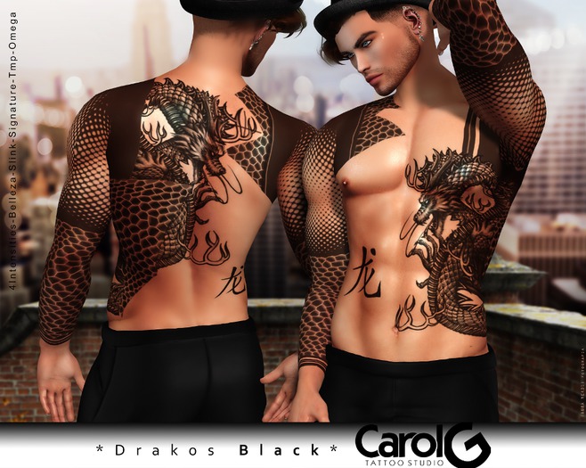 Drakos Black - Male tattoo [CAROL G] 