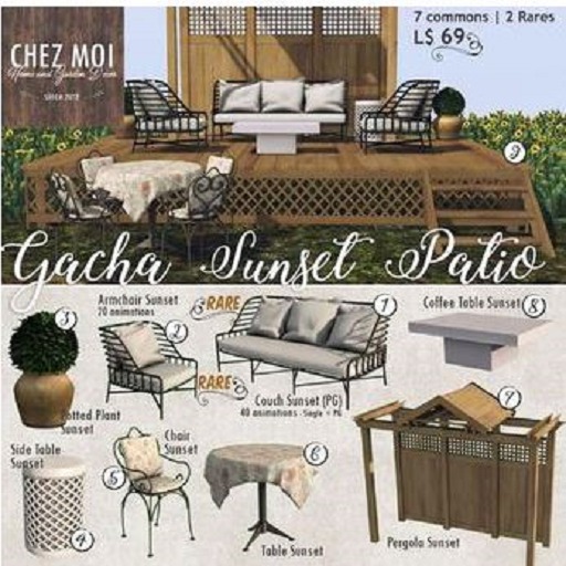 Couch Sunset (PG) * CHEZ MOI RARE