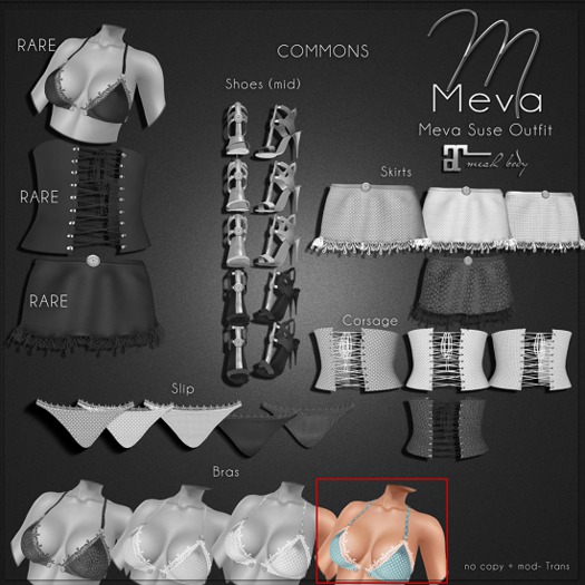 Meva Suse Bra Pale Blue Box