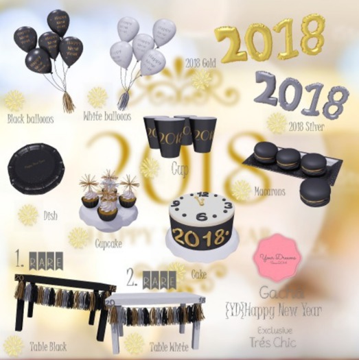 {YD}Happy New Year - Cake