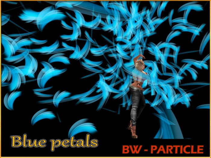 BW - PARTICLE "Blue petals"