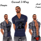 ::ELD:: Male Casual 3 Way - Bluffing