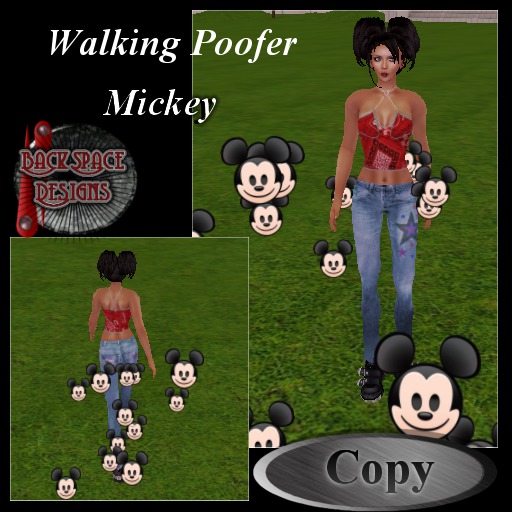 walking poofer mickey