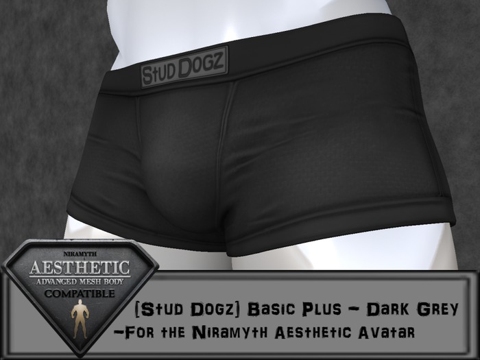 [Stud Dogz] Boxers - Basic Plus: Dark Grey