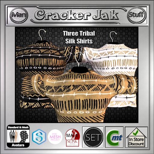 THREE TRIBAL SILK