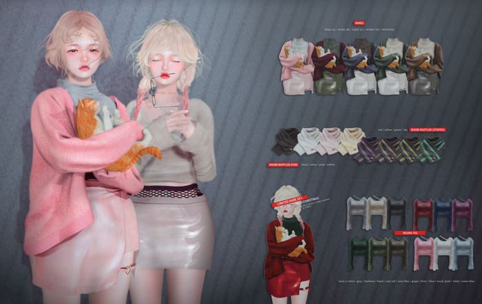 . offbeat . keep it mellow : warm muffler red striped 1