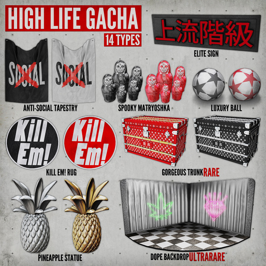 OLQINU : high life <gorgeous trunk [red]> RARE