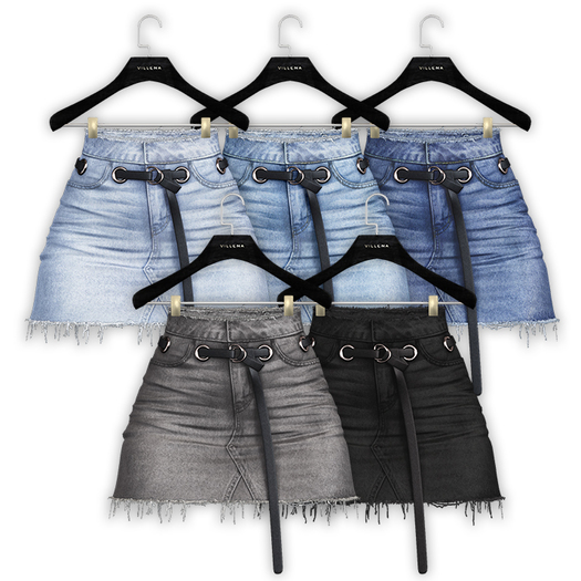 .:villena:. - Denim Belt Skirt - Fatpack