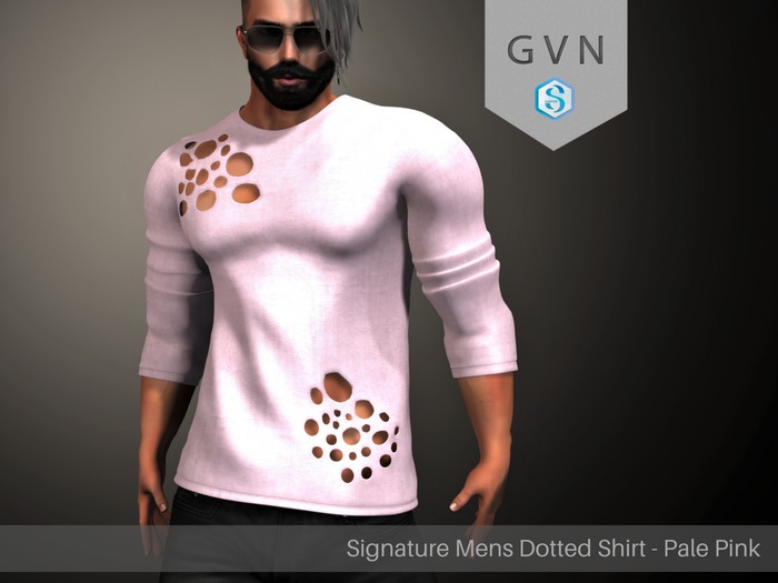 GVN dotted shirt pale pink