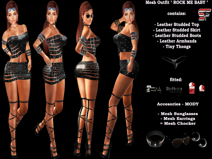 Mesh Outfit ROCK ME BABY Demo