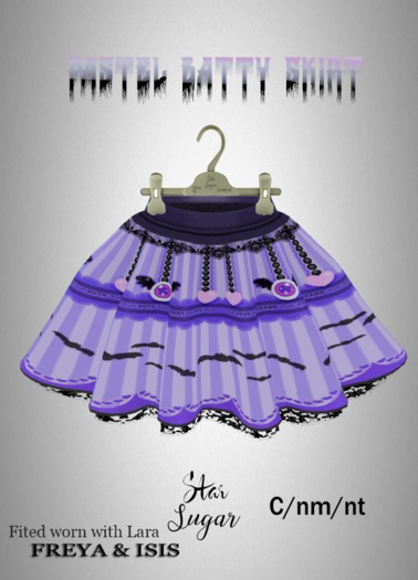 *SS* Pastel Batty skirt