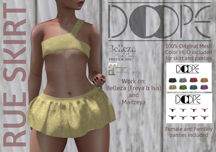 Doope Rue Skirt & Panties