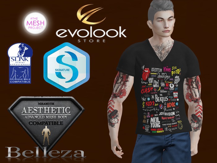 :.: \*/ EvoLook\*/ V Necked Shirt