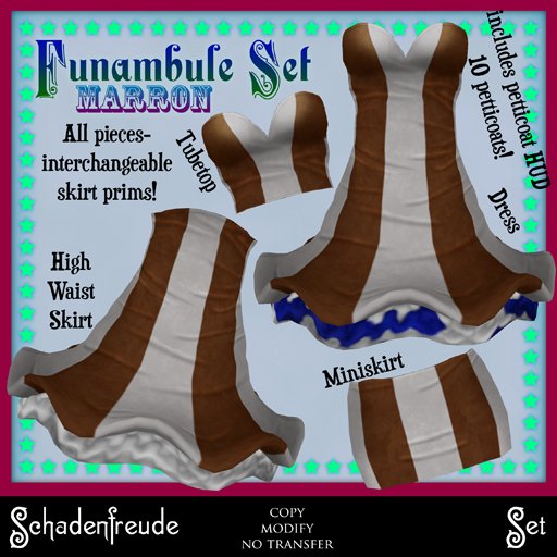 Schadenfreude Marron Funambule Set