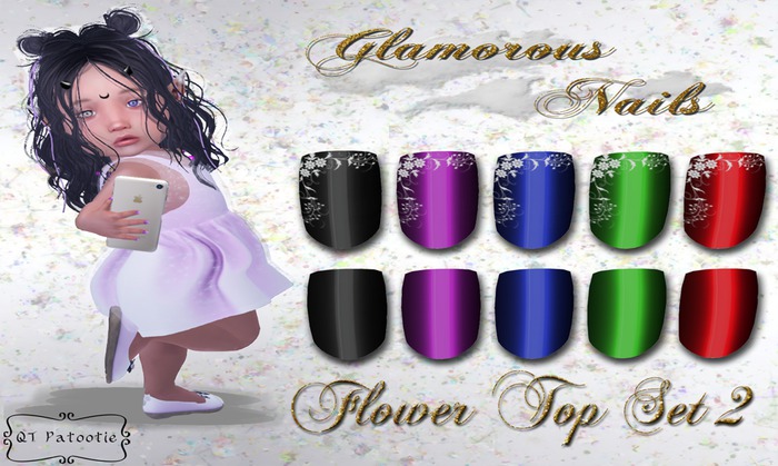 {QTP} Glamorous Nails Applier - Flower Tip Set 2
