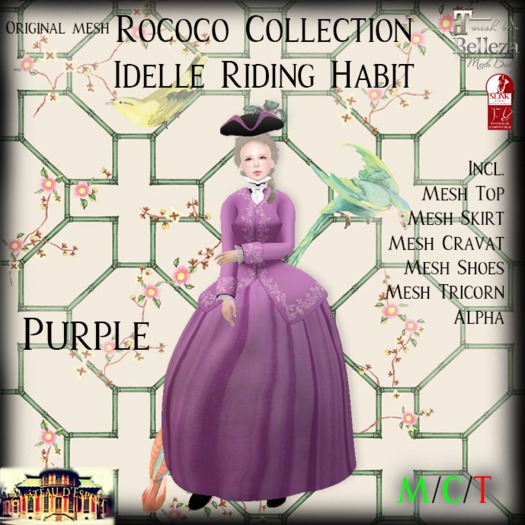 ~CdE~ Rococo Idelle PURPLE Riding Habit