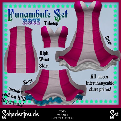 Schadenfreude Rose Funambule Set