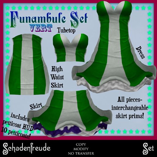 Schadenfreude Vert Funambule Set