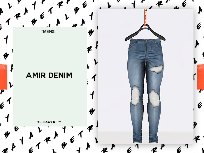 BETRAYAL. Amir LIGHT Denim