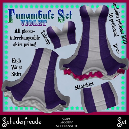 Schadenfreude Violet Funambule Set