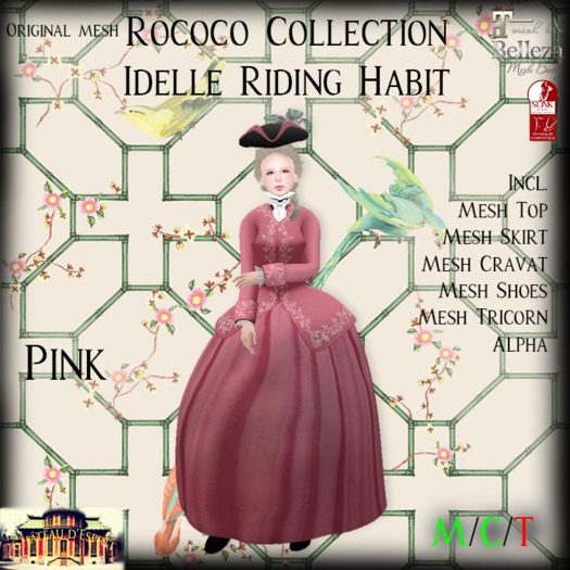 ~CdE~ Rococo Idelle PINK Riding Habit