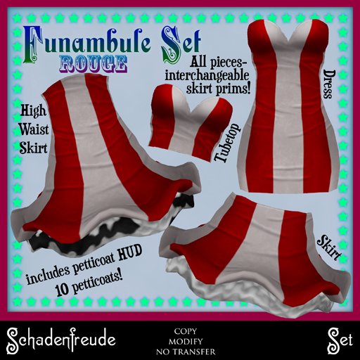 Schadenfreude Rouge Funambule Set