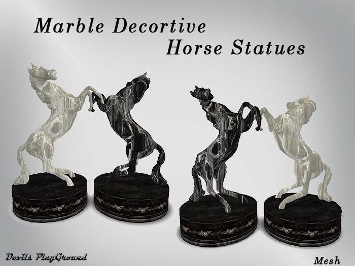 Mesh Marble Horses (Wear to UnPack Me)