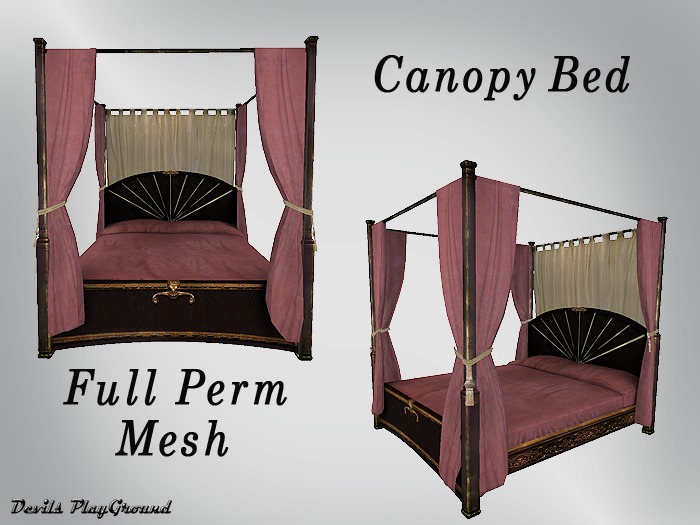 Mesh Full Perm Canopy Bed