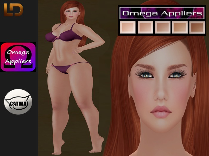 Luana Skin in 5 tones/ Catwa,maitreya ( Omega skin applier)