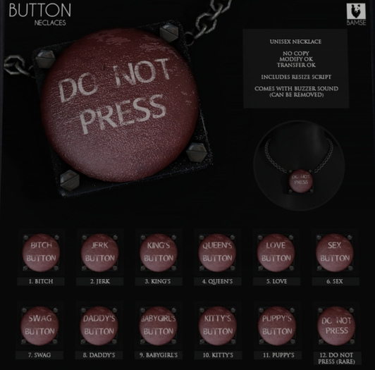 10. :BAMSE: Button Necklace - Kitty's