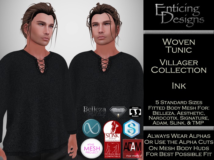 *ED Villager Tunic - Ink