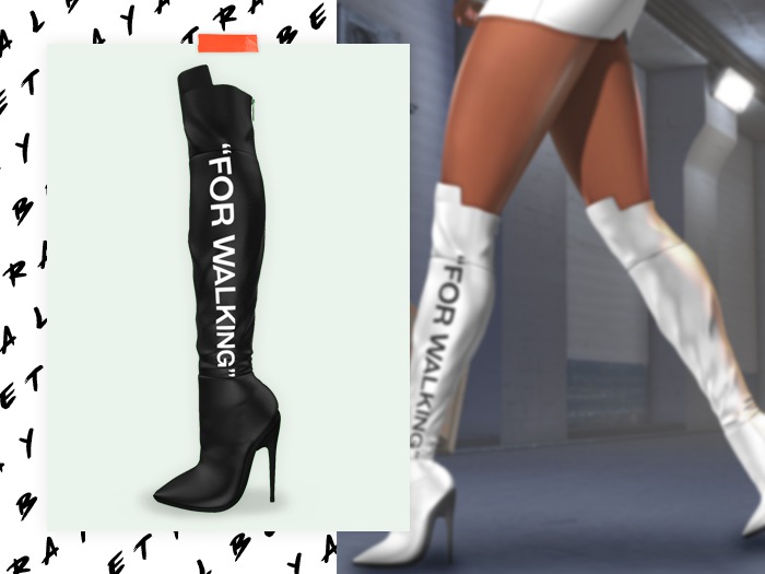 -BTRYL- "FOR WALKING" Black Boots