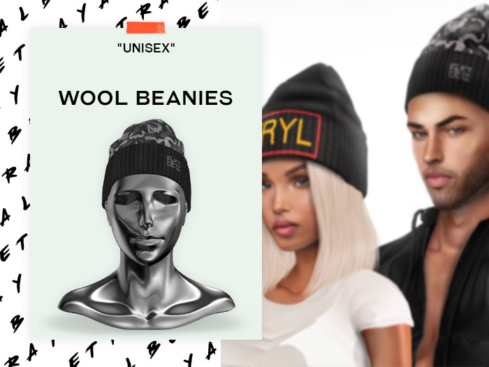 -BTRYL- CAMO Wool Beanie [Unisex & Resize]