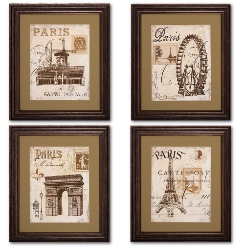 Wall Decor - Paris Quad
