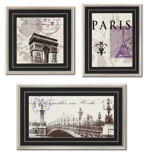 Wall Decor - Paris Trio