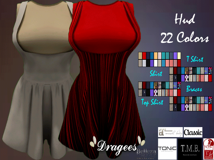 Second Life Marketplace - ~AB~ Bea Short Outfit