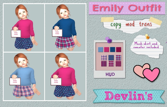 Devlin's - Zooby Avatar - Emily Outfit
