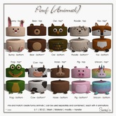 Sway's Pouf [Animal] Poodle - top (Box)