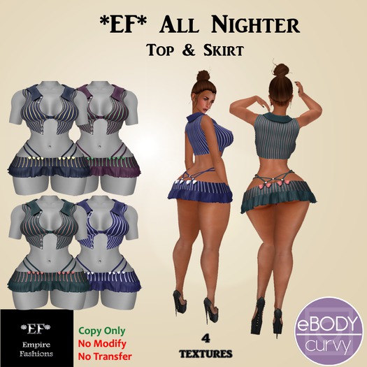 *EF* All Nighter  (4 colors) eBody Curvy
