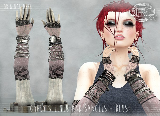 -DRD- Gypsy Sleeves and Bangles - Blush (add)
