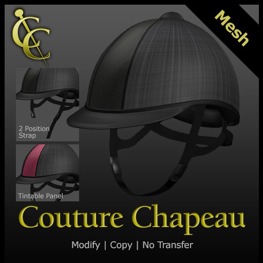 CC Equestrian Riding Helmet (Black Plaid)