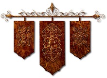 Wall Decor - Metal - Bronze Trio
