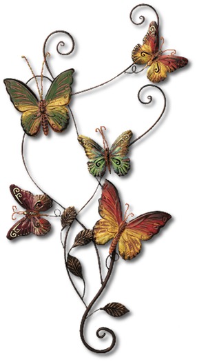 Wall Decor - Metal - Butterflies