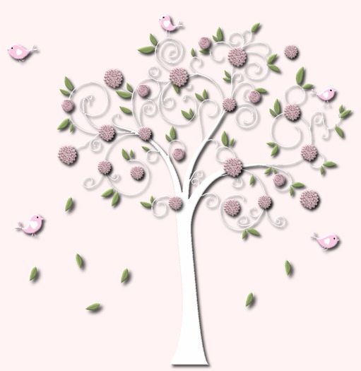 Wall Decor - Fresh Mint Tree