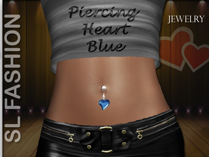Piercing - Jewelry - Heart Blue