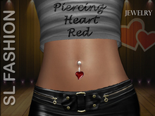 Piercing - Jewelry - Heart Red