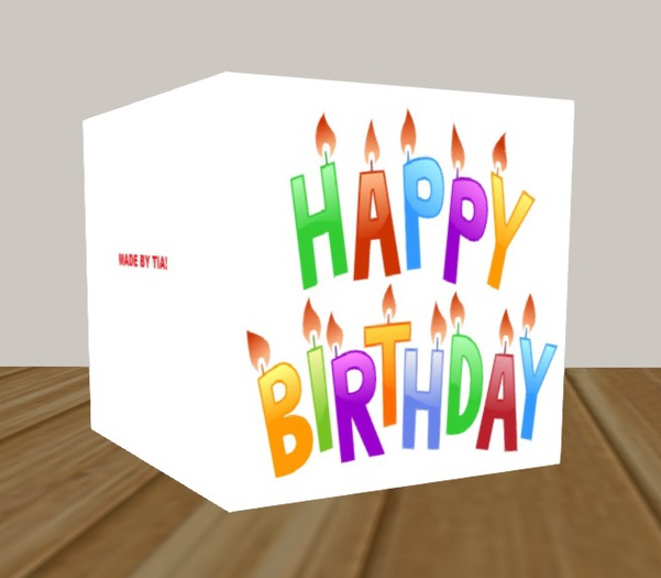 Open Birthday Card 