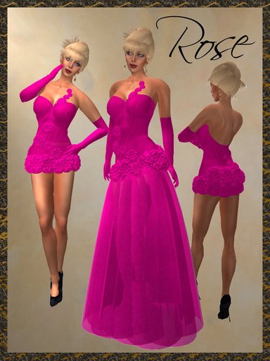 *Goddess* PInk Rose Gown
