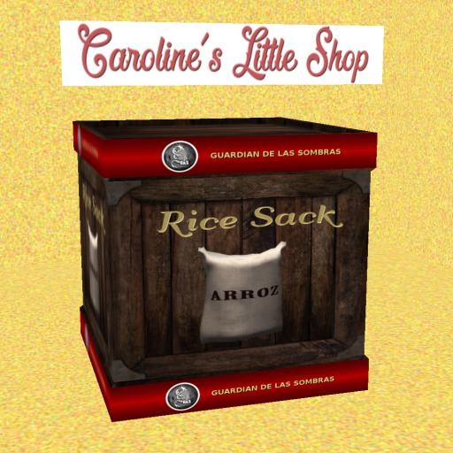 G&S Crate Rice Sack, Storage & Vendor Crate